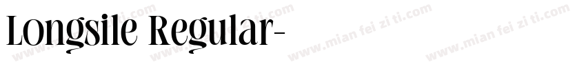 Longsile Regular字体转换